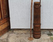 Antique Primitive Old Handmade Wooden Butter Churn Cow Milk 19Century