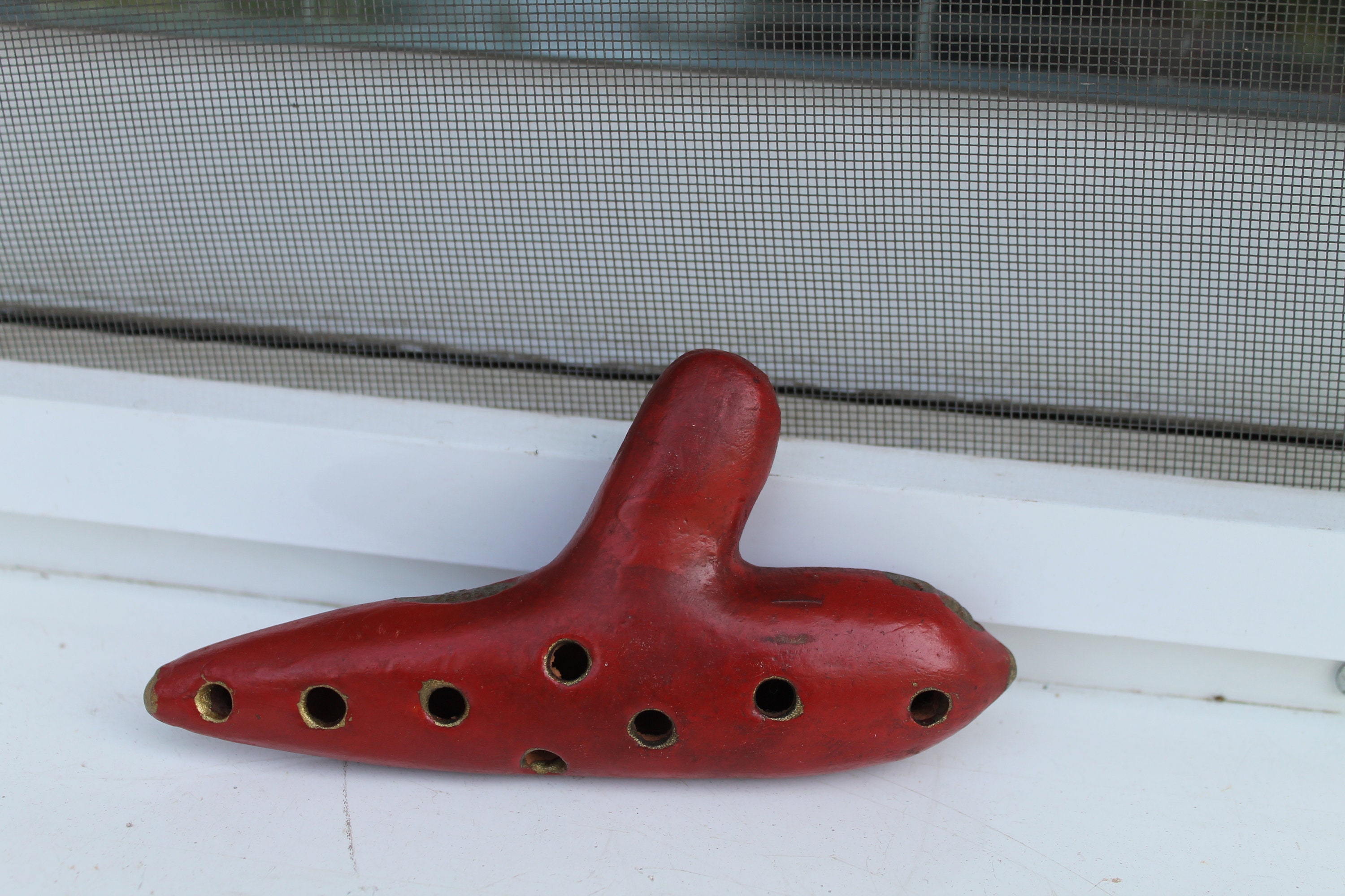 Vintage des Balkans céramique Musical instrument Ocarina Vintage Vintage Vintage des Balkans céramique Musical instrument Ocarina e14b46