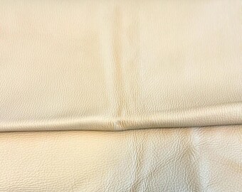 Leather Remnants Cream: Leather Scrap for Purse Making, Leather Jewelry