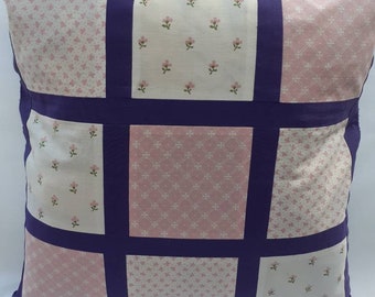 Vintage Laura Ashley patchwork cushion cover