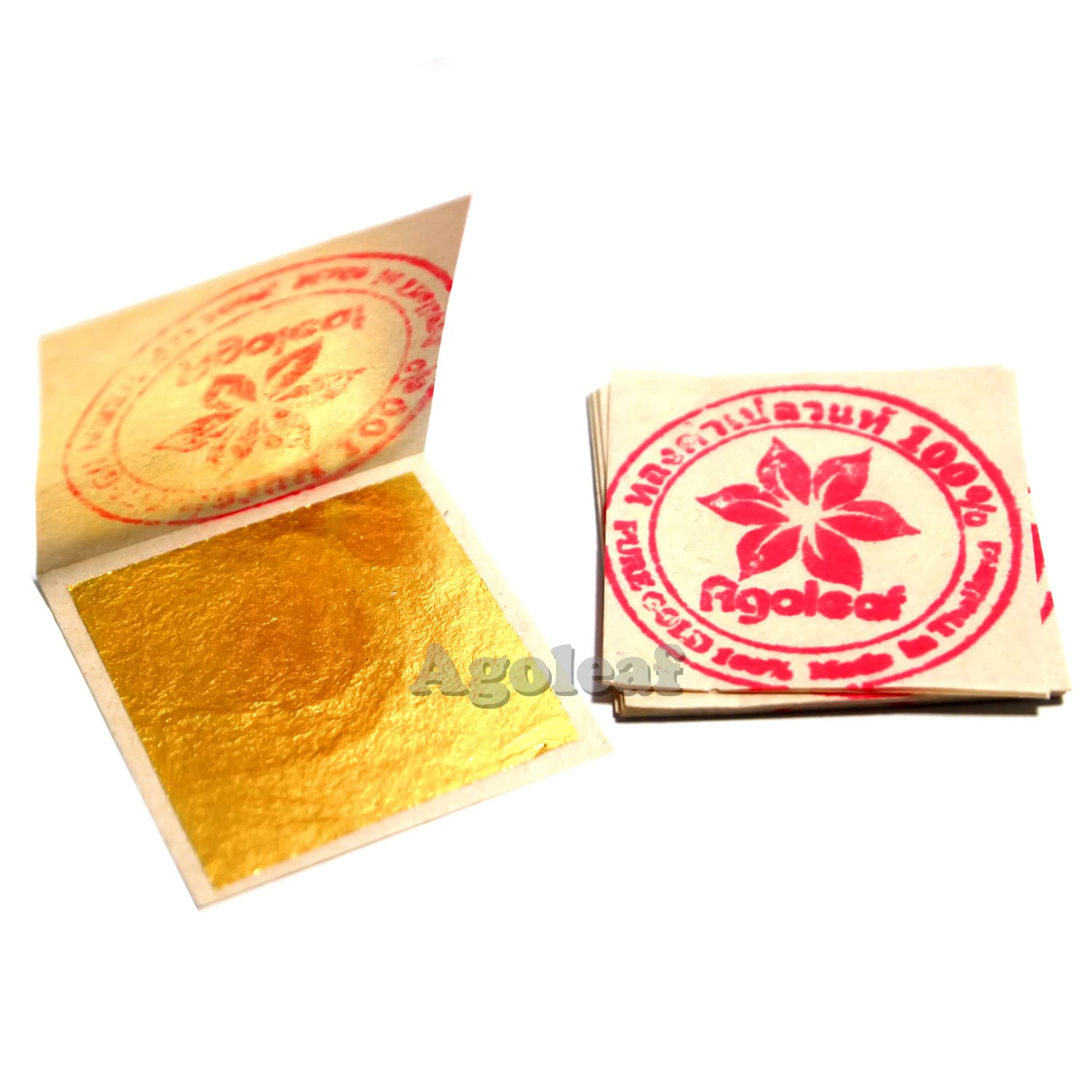 40 Pcs Edible Pure Gold Leaf 1.18x1.18 for Decorate Cake Macaroon