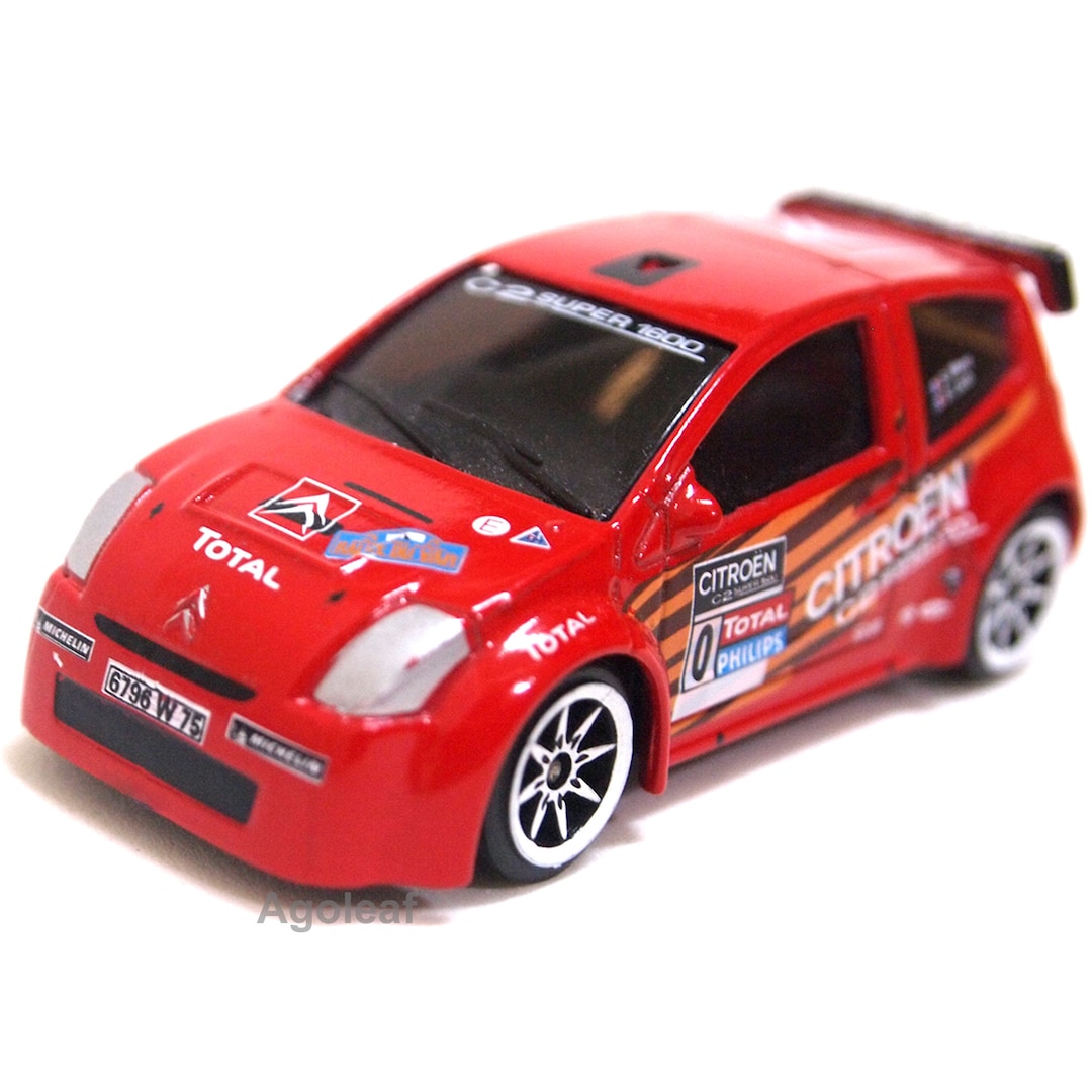 Citroen C2 Super 1600 WRC Rally Majorette Red Racing Cars