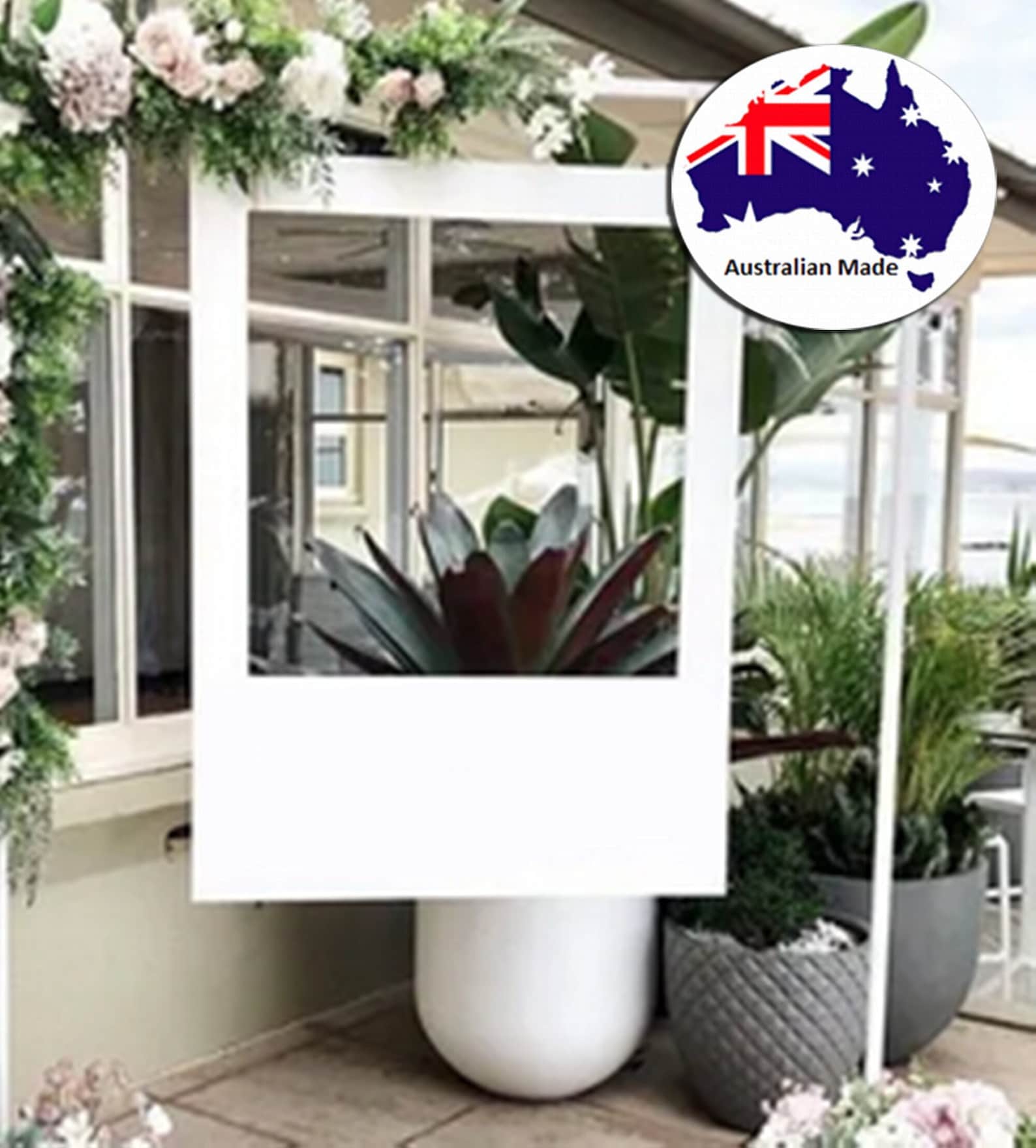 MDF Polaroid Photobooth Frame Wooden Booth Frame Wedding Birthday