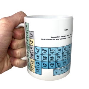 Lancashire Dialect Periodic Table Mug