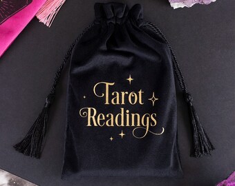 Moon Tarot Card Pouch Celestial Tarot Card Bag Moon and Stars Pouch Boho Make up Pouch Large Make up Bag Cute Accessory Pouch