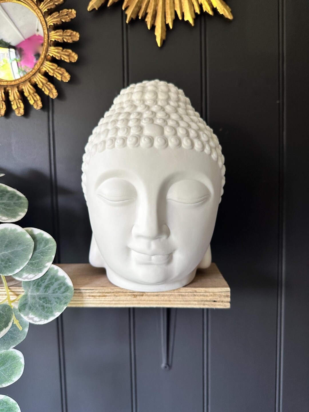 Beautiful Large Glowing LED Buddha Head Lamp Unusual Home Decor Home ...