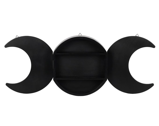 Fab Triple Moon Shelving Display Spell Tool White Witch Etsy