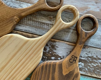 Personalized Rustic Charcuterie Board, Engraved Wood Serving Platter