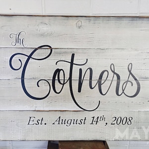 Wedding Guest Book Alternative, Family Name Sign, Wall Art, Wedding Gift, Home Decor, Guestbook, Pallet Wood, Farmhouse Decor