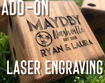 Personalized Engraving Add-On for Your Favorite Yard Games