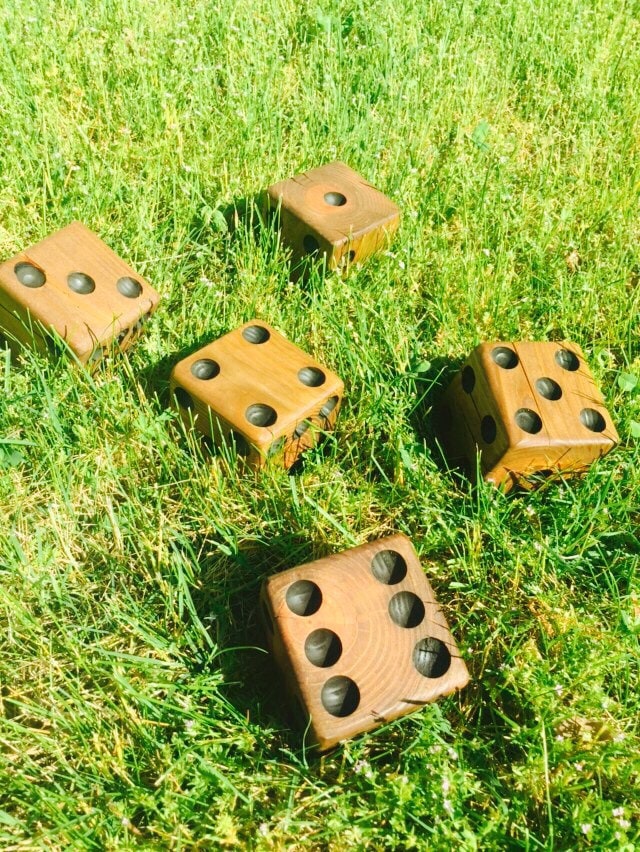 Yardzee Yard Yahtzee Dice Free Shipping Summer Games Gifts Etsy