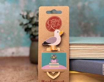Seagull Wooden Bookmark