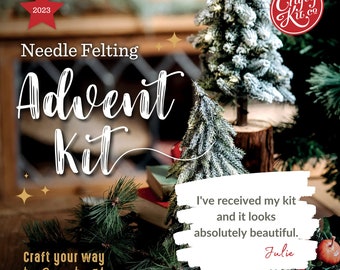 Digital Download of Advent Needle Felt Craft Kit 2023 Instructions