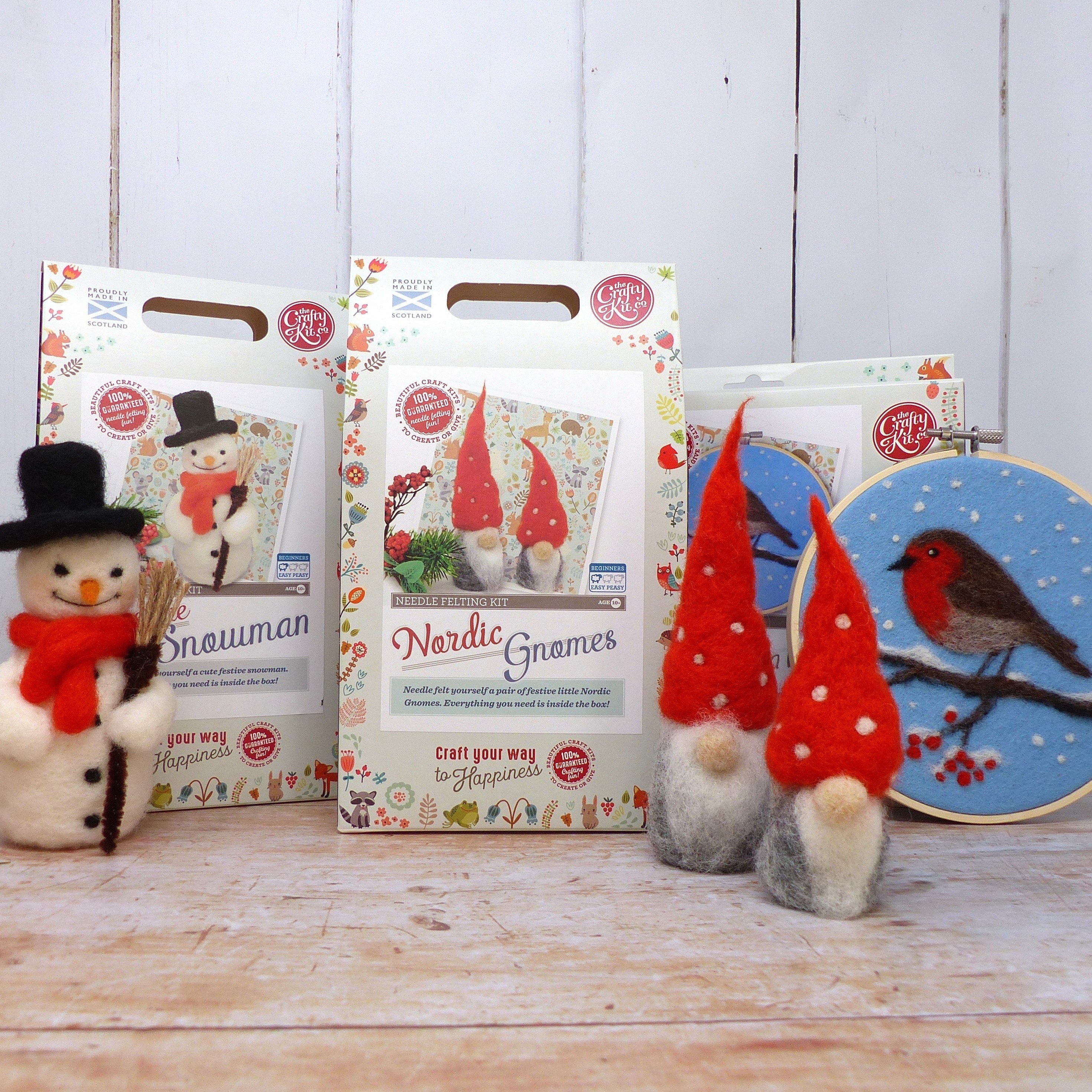 Christmas Needle Felting Bundle 3 Fabulous Christmas Kits Etsy