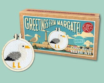 Greetings from Margate! Mini Matchbox Cross Stitch Kit