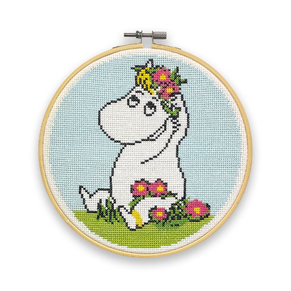 Moomin Cross Stitch Kit - Snorkmaiden Flower Arranging - Etsy
