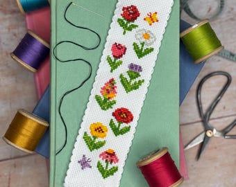 Cottage Garden Cross Stitch Bookmark Kit