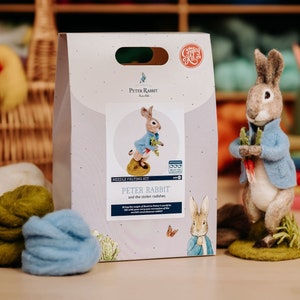 Beatrix Potter - Peter Kanin och de stulna rädisorna Nålfiltningskit