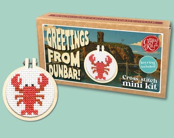 Greetings from Dunbar! Mini Matchbox Cross Stitch Kit