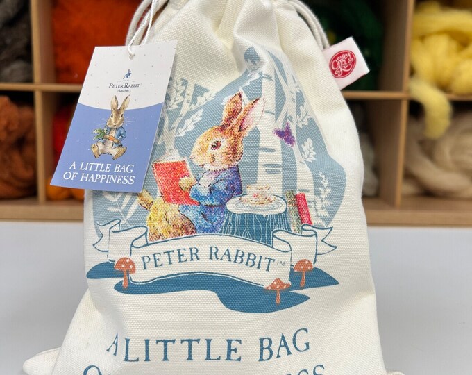 Peter Rabbit 'bag of Happiness' Cotton Drawstring Bag - Etsy UK