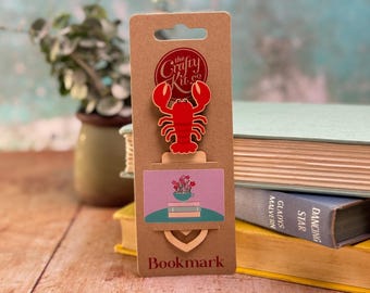 Lobster Wooden Bookmark