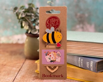 Bee Wooden Bookmark