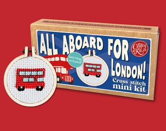 All Aboard for London! Mini Matchbox Cross Stitch Kit