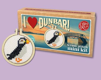 I Love Dunbar! Mini Matchbox Cross Stitch Kit