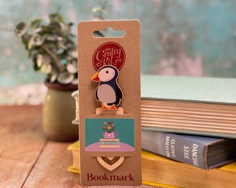 Puffin Wooden Bookmark