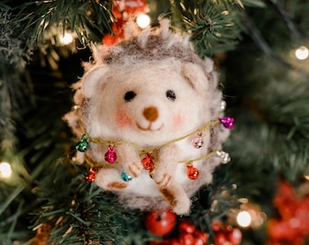 Christmas Hedgehog Needle Felting Craft Kit