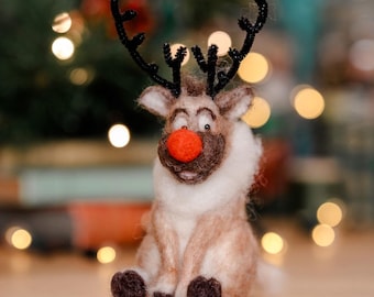 Christmas Reindeer Needle Felting Craft Kit
