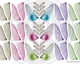 Insect Wings Printable: Butterfly, Bee, Fairy Craft Wings (Digital Download)