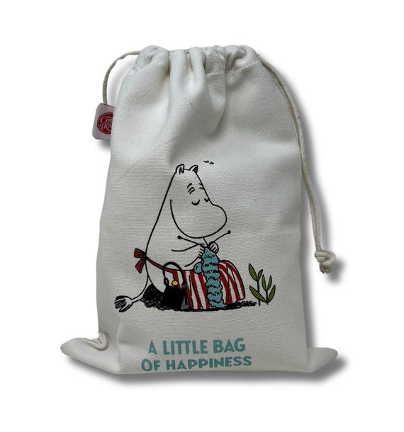 Moomin Drawstring Bag: Cotton Craft Project Bag