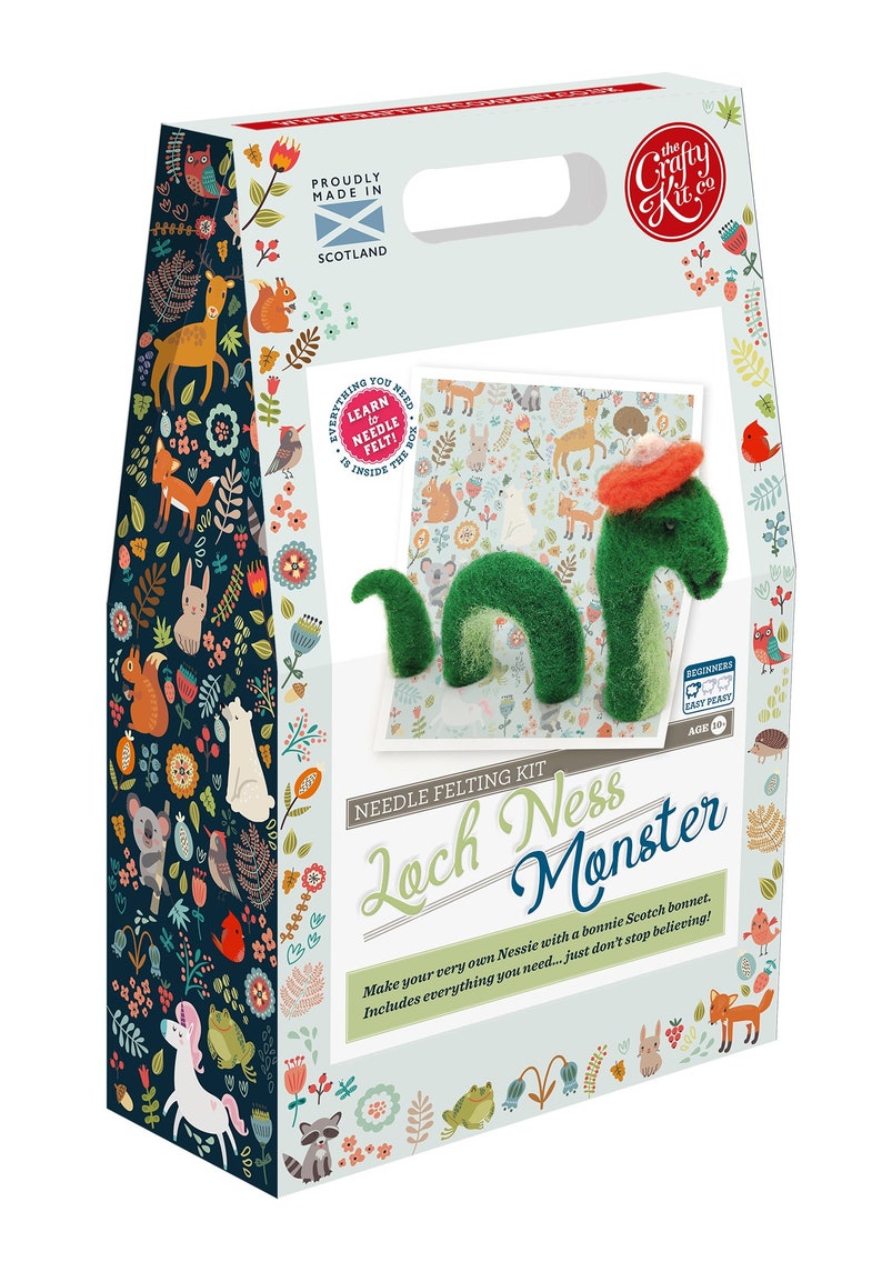 Loch Ness Monster Needle Felting Kit Etsy