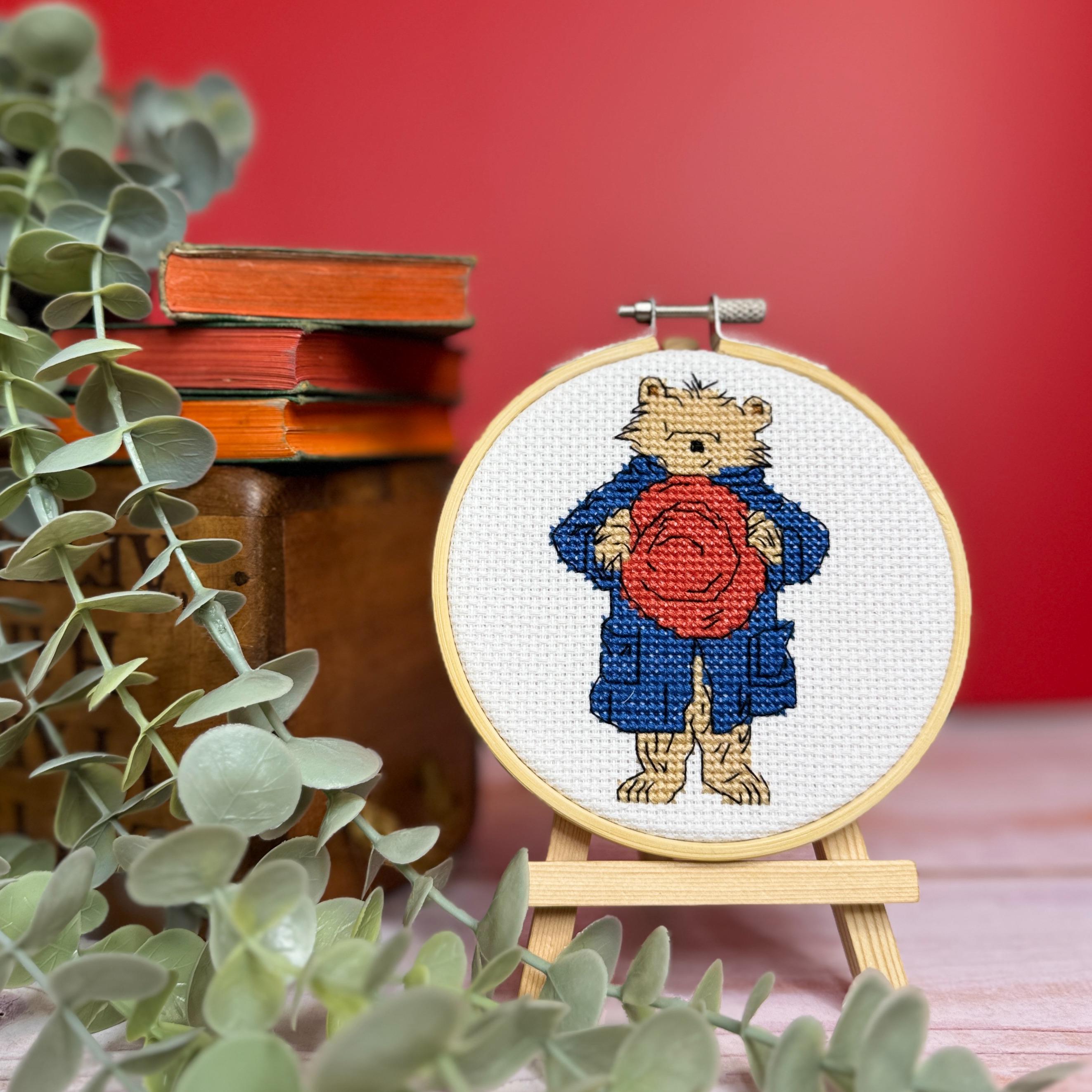 Paddington bear cross stitch - Etsy 日本