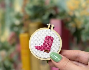 Giddy Up, Gorgeous! Mini Matchbox Cross Stitch Kit - Etsy Israel