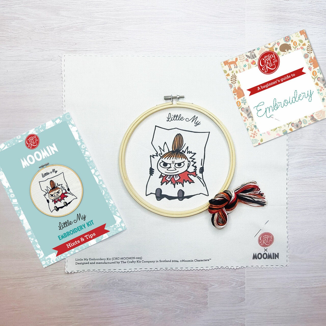 Kit Punto Croce The Crafty Kit Company Moomin Snorkmaiden Per Principianti - Con Telaio, Fili E Guida