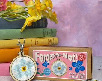 Forget-Me-Not! Mini Matchbox Cross Stitch Kit