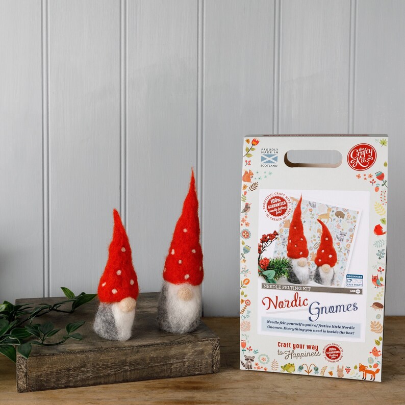 Nordic Gnomes Needle Felting Kit Etsy