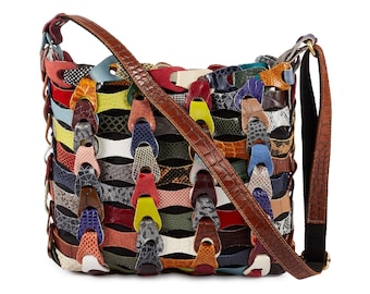 Style Aida - The smaller (32x30 cm.) braided leather bag from Octopus Denmark