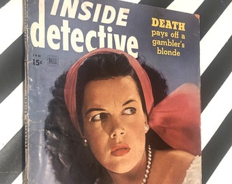 Inside Detective vintage magazine / January 1949