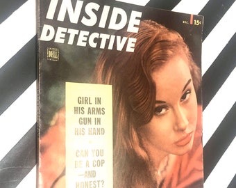 Inside Detective vintage magazine / December 1952