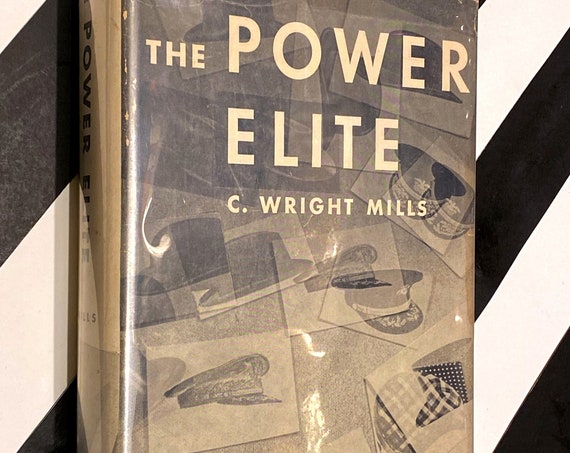 The Power Elite by C. Wright Mills (1957) hardcover book