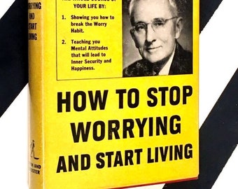 How to Stop Worrying and Start Living by Dale Carnegie (1948) hardcover book