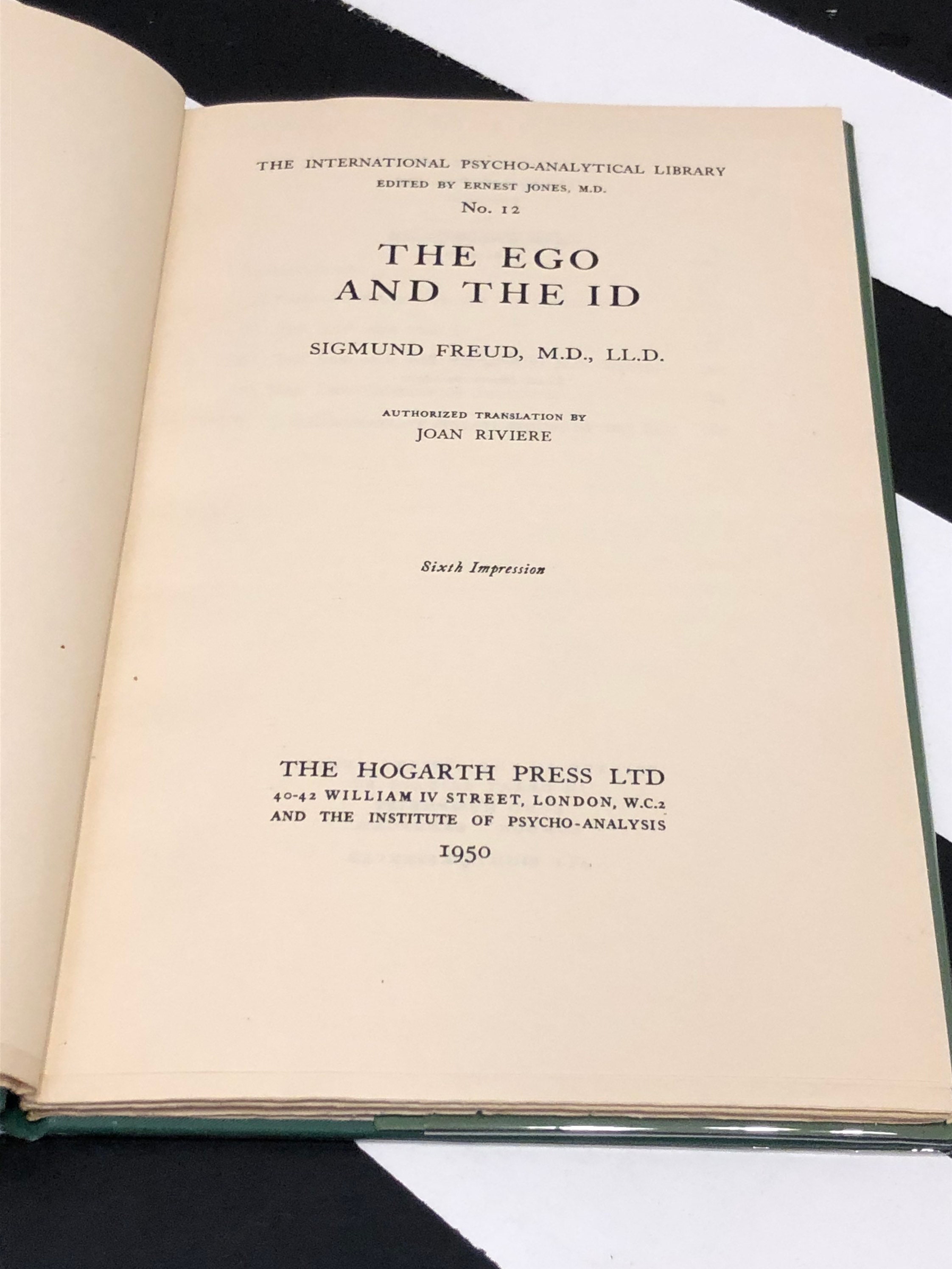 The Ego and the Id by Sigmund Freud (1950) hardcover book