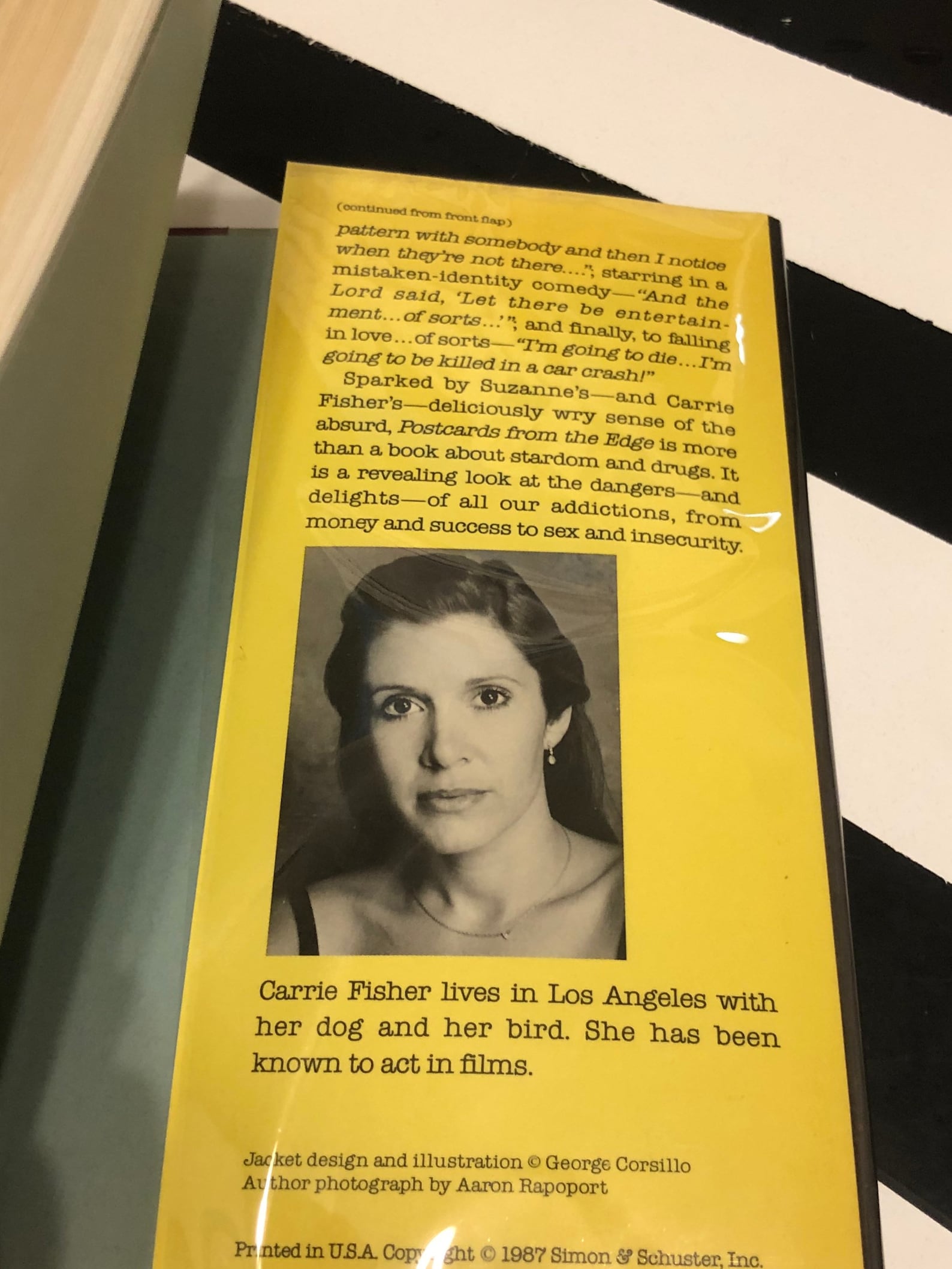 Postcards from the Edge by Carrie Fisher 1987 hardcover Etsy