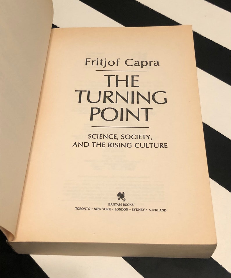 The Turning Point: Science, Society, and the Rising Culture by Fritjof Capra 1988 softcover book image 2