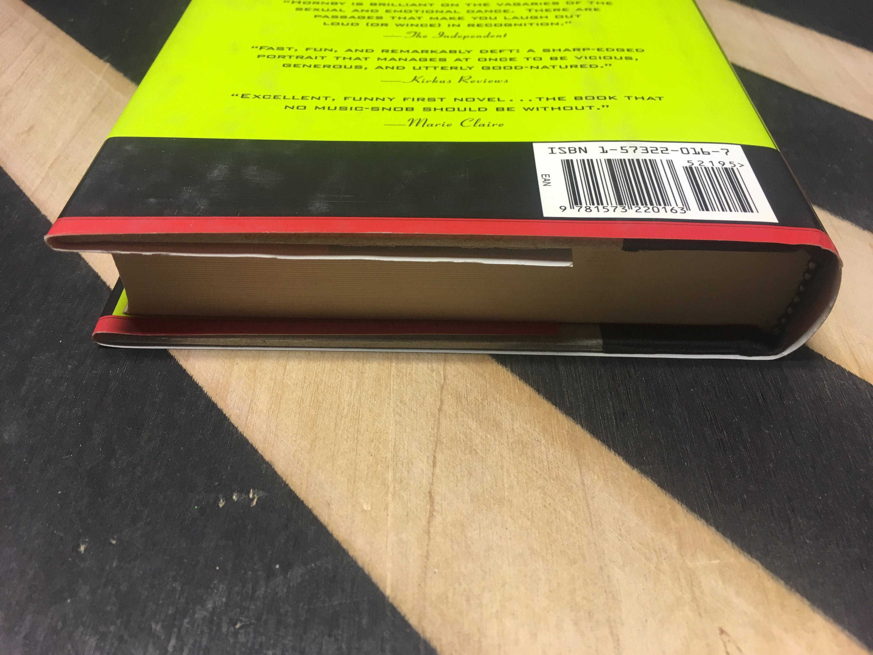High Fidelity by Nick Hornby (1995) hardcover book