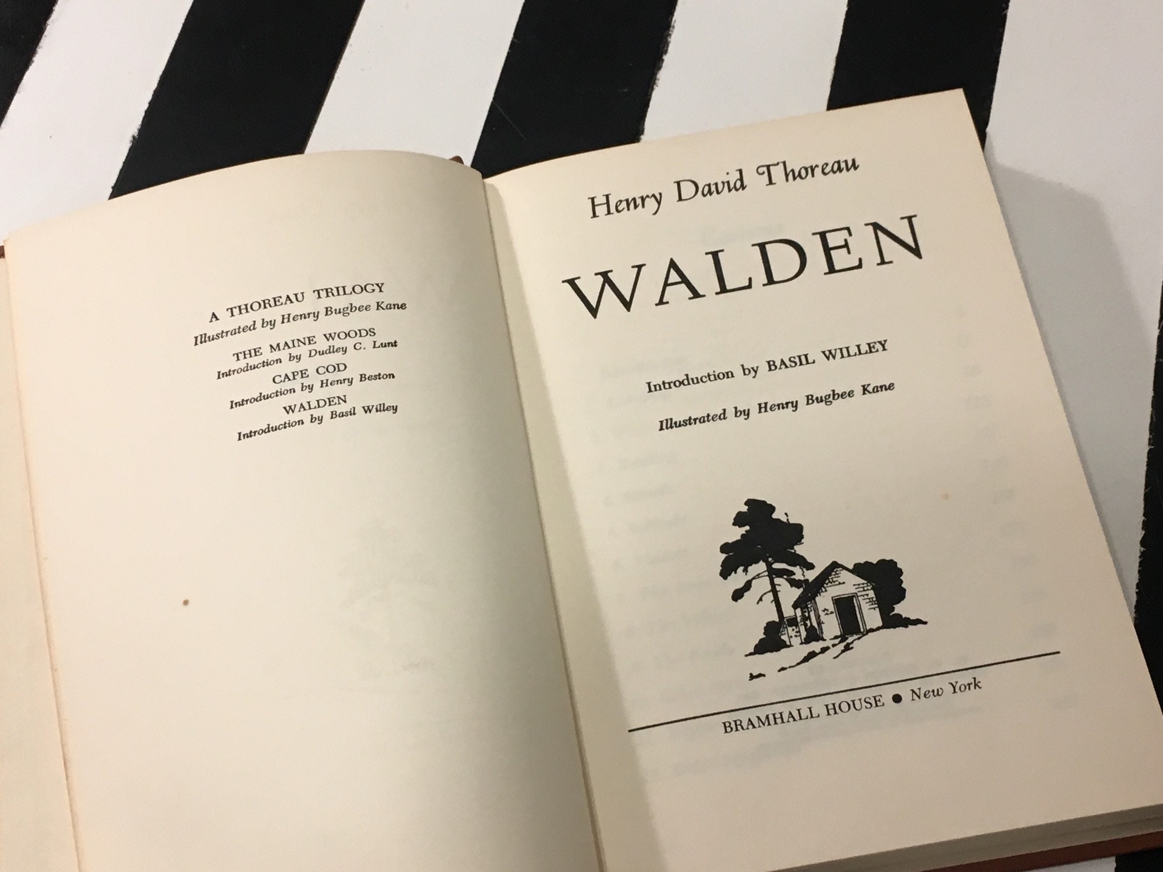 Walden By Henry David Thoreau 1951 Hardcover Book Walden By Henry David Thoreau 1951 Hardcover Book