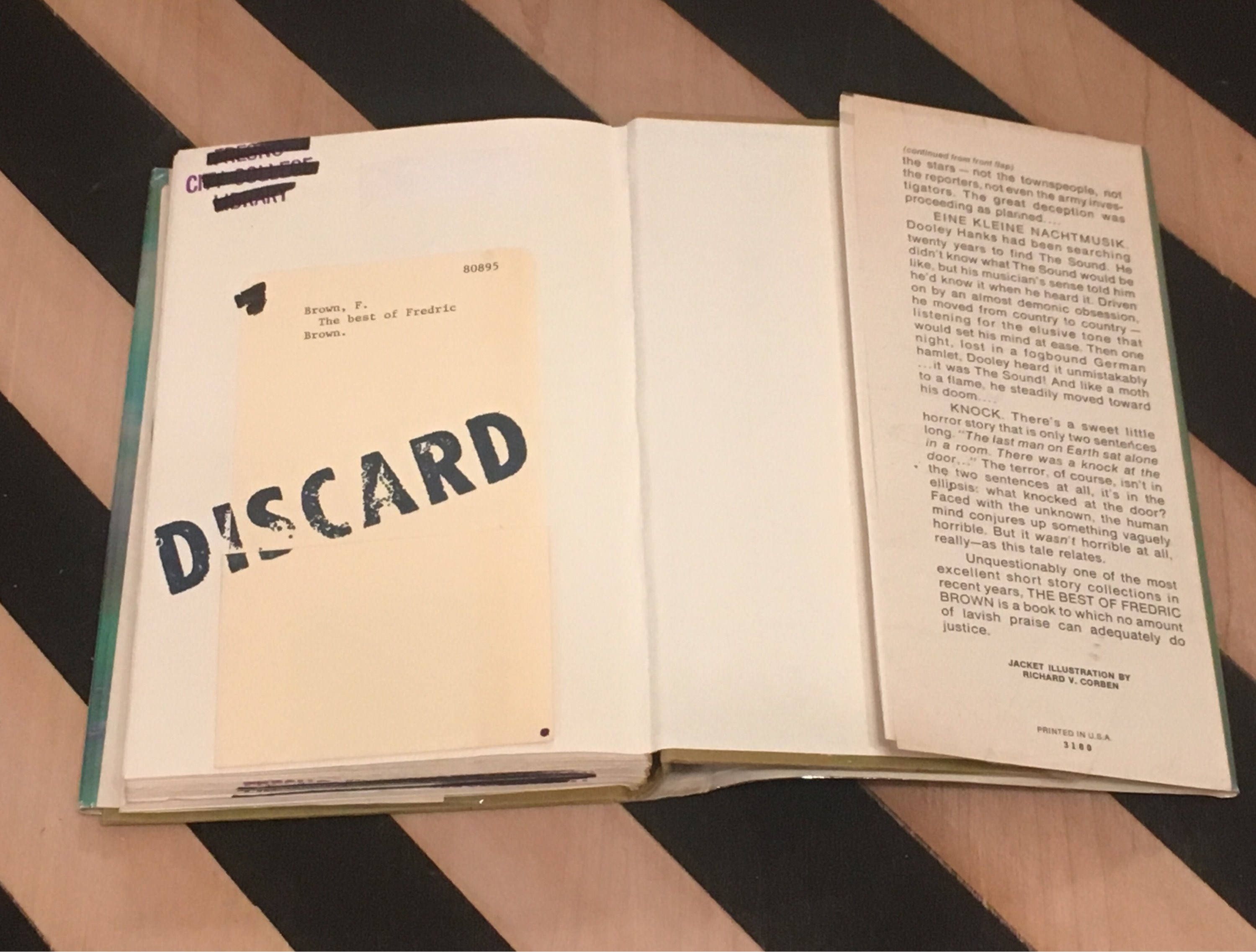 The Best of Fredric Brown edited by Robert Bloch (1976) hardcover book